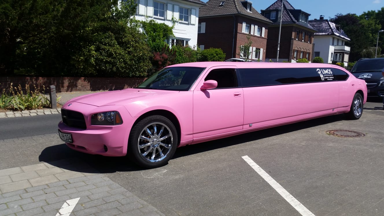 Pinke Stretchlimousine